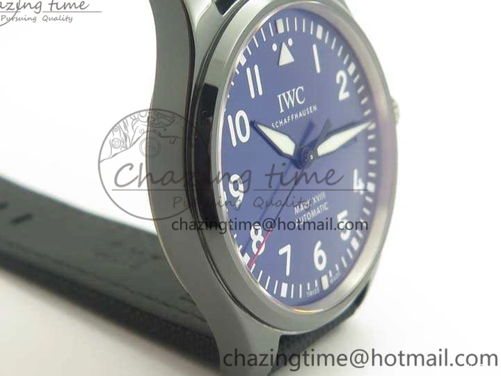 MIROTIME 1231 HighQuality Mark XVIII LAUREUS IW324703 Black Ceramic MKF Best Edition On Black Nylon Strap A 7218